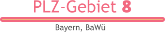 PLZ-Gebiet 8 Bayern, BaWü